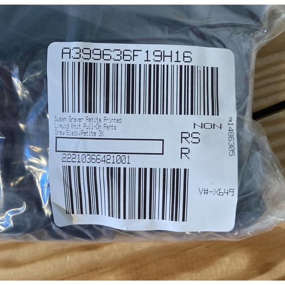 NEW Susan Graver Liquid Knit Pull On Wide Leg Pants Petite 3XP Women’s Black - Picture 9 of 9